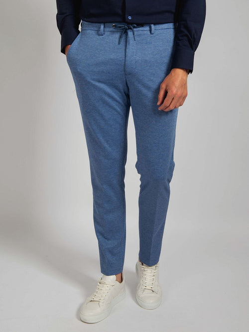 Suitable dace jersey pantalon jeans blauw | Slim-fit