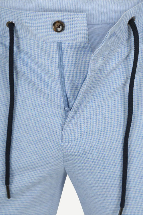 Suitable dace jersey pantalon lichtblauw | Slim-fit