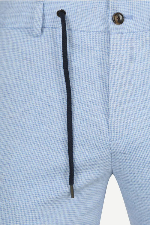 Suitable dace jersey pantalon lichtblauw | Slim-fit