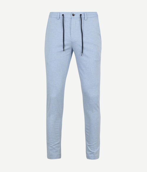 Suitable dace jersey pantalon lichtblauw | Slim-fit