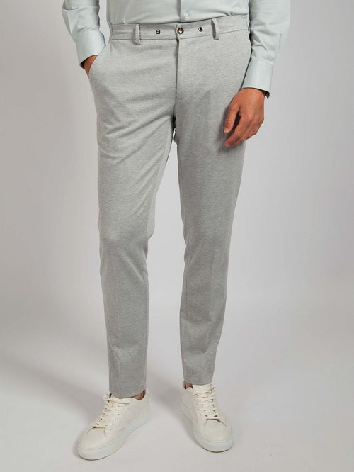 Suitable dace jersey pantalon mist grijs | Slim-fit