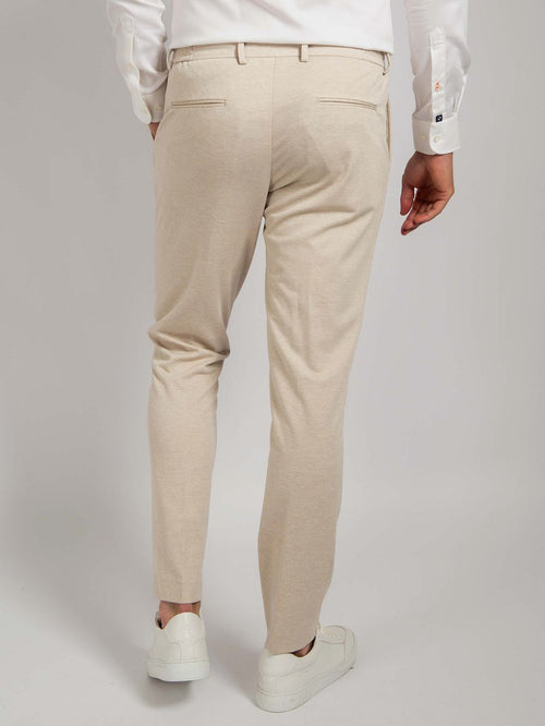 Suitable dace jersey pantalon sand | Slim-fit