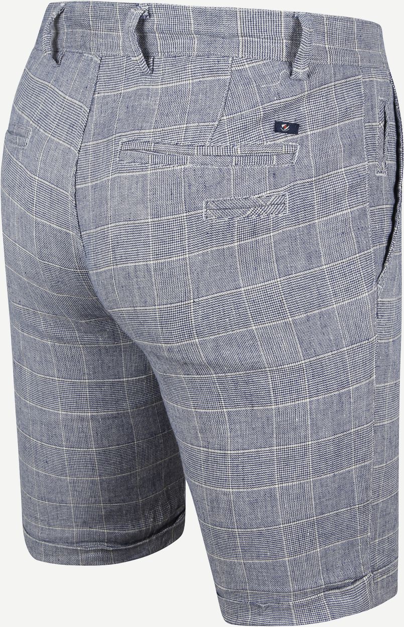 Kin Don Short Suitable don short blauw geruit | Steppin' Out