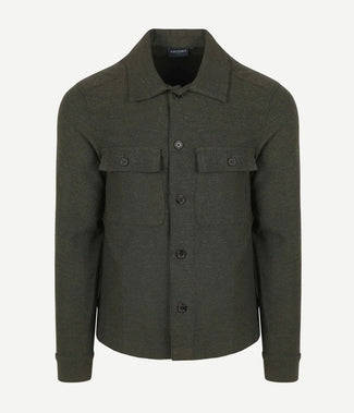 Suitable drop loop overshirt army groen | Regular-fit