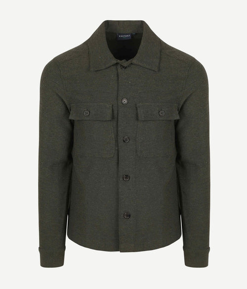 Suitable drop loop overshirt army groen | Regular-fit