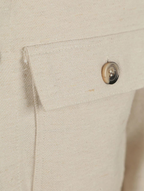 Suitable drop loop overshirt sand | Regular-fit