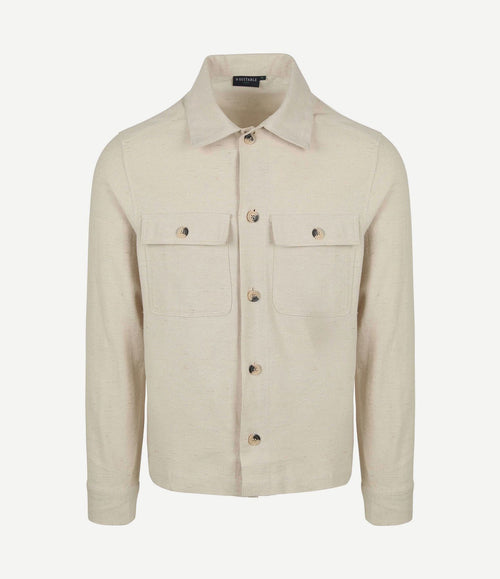 Drop loop overshirt sand