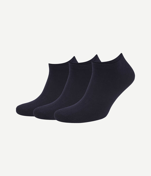 Enkelsokken (3-pack) donkerblauw
