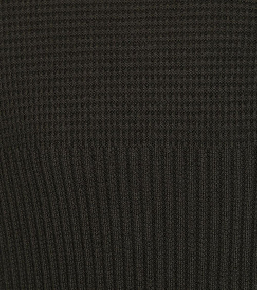 Suitable george pullover halve rits donkergroen