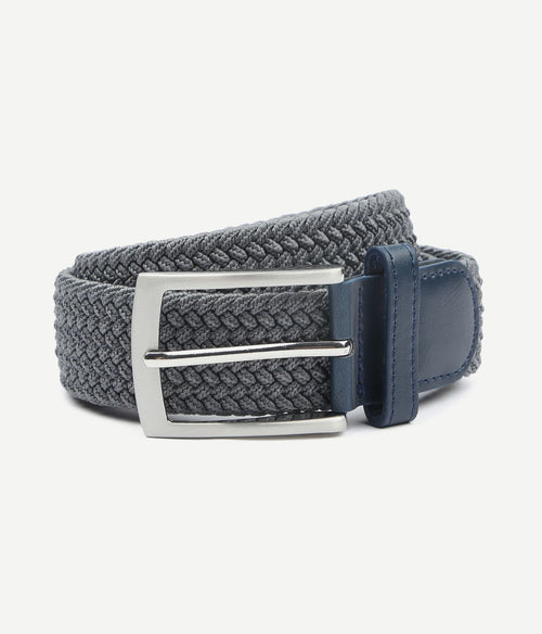 Geweven riem antraciet