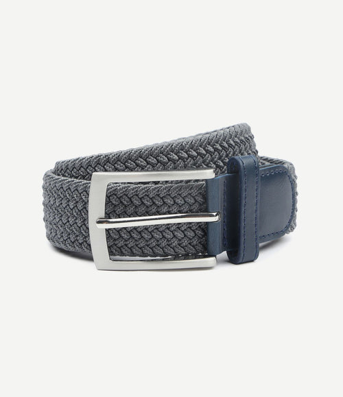 Geweven riem antraciet