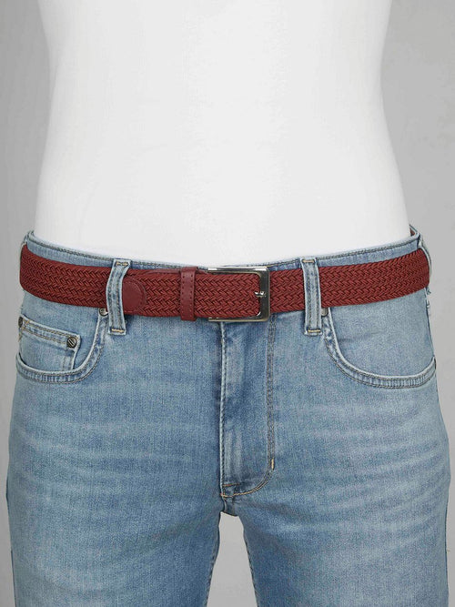 Suitable geweven riem bordeaux