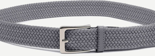 Suitable geweven riem donkergrijs