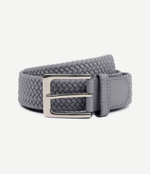 Geweven riem donkergrijs