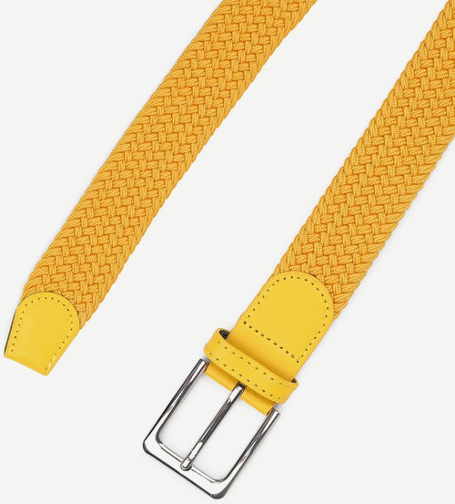 Suitable geweven riem geel