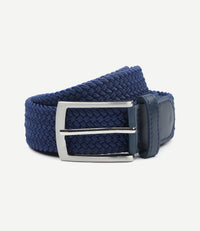 Geweven riem donkerblauw