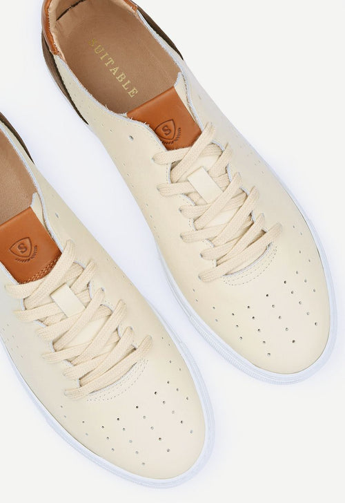 Grain sneaker beige