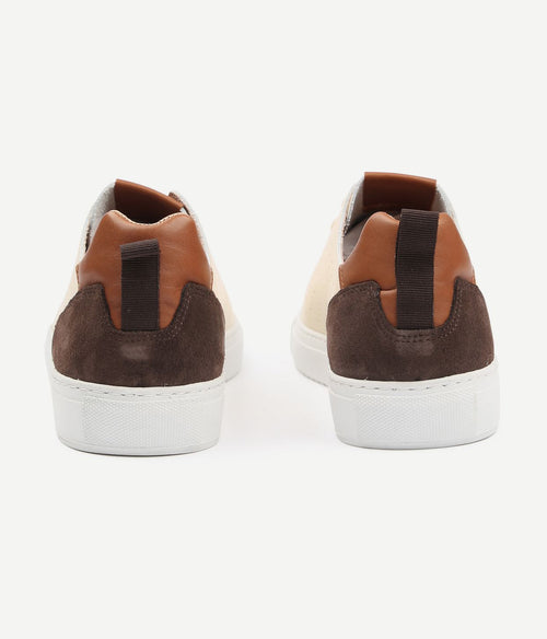 Grain sneaker beige