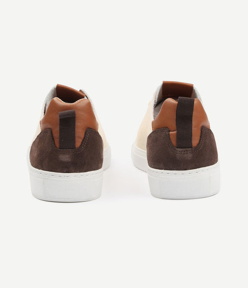 Grain sneaker beige