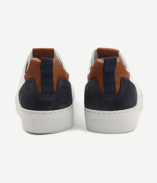 Grain sneaker wit