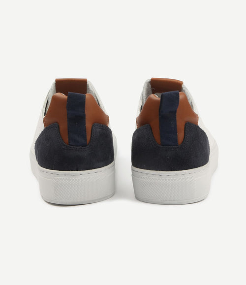 Grain sneaker wit