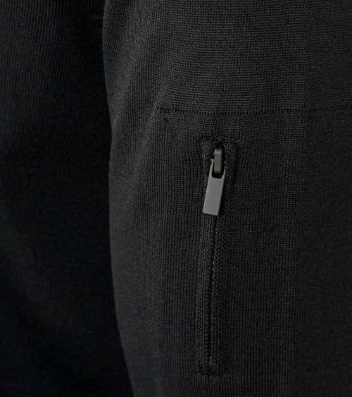 Suitable halve rits trui rafe zwart | Slim-fit