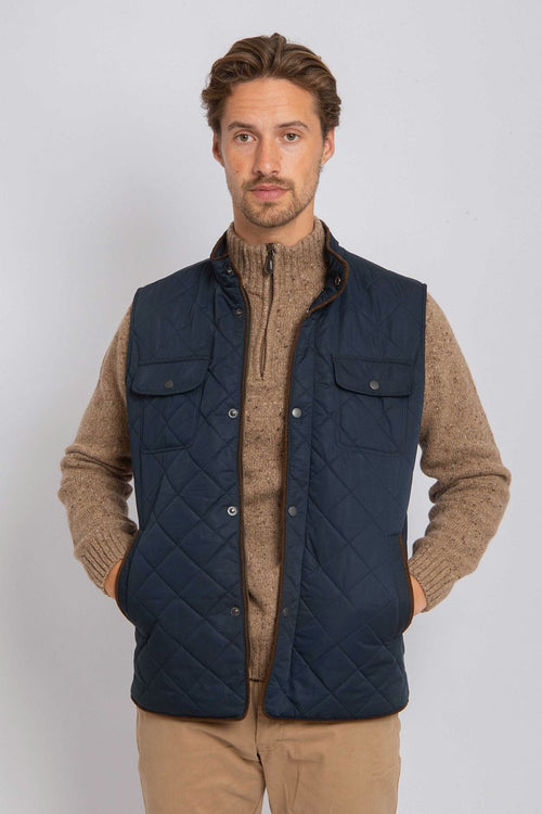 Suitable halve rits trui tweed wol blend beige | Regular-fit