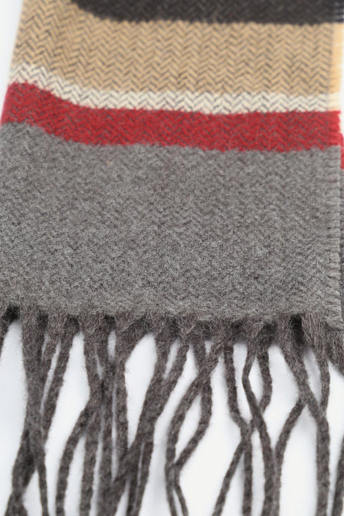 Suitable heren sjaal bruin rood