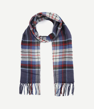 Suitable heren sjaal ruit rood blauw