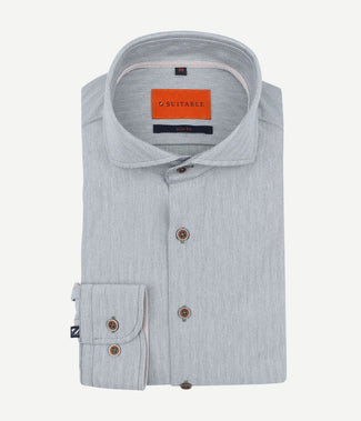 Suitable herringbone overhemd groen