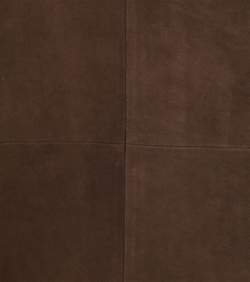 Suitable jacket suede bruin | Regular-fit