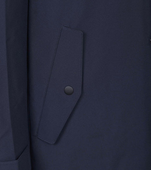 Jas hood tech donkerblauw
