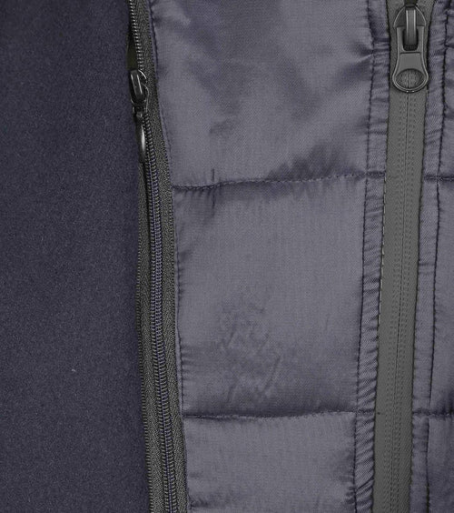 Coat wol twill donkerblauw