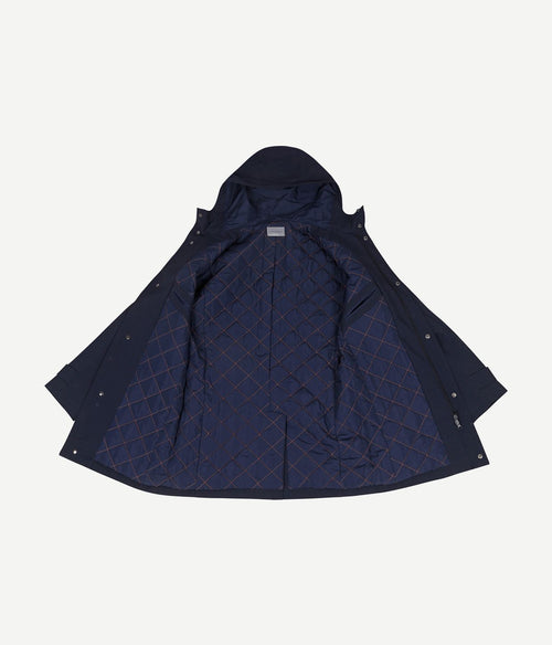 Jas hood tech donkerblauw