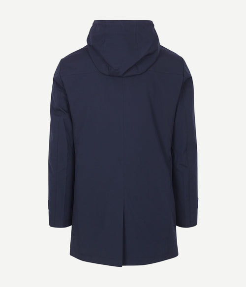 Jas hood tech donkerblauw