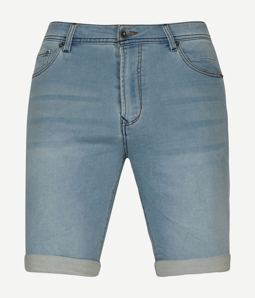Suitable jelle denim short lichtblauw