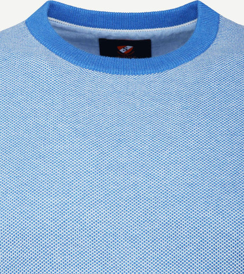Suitable katoen pullover thomas blauw