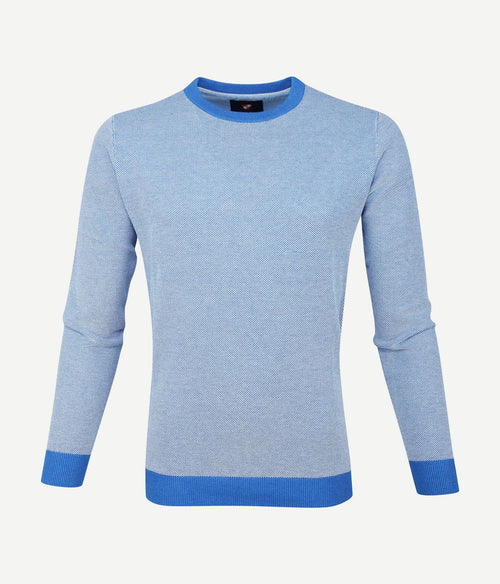 Suitable katoen pullover thomas blauw