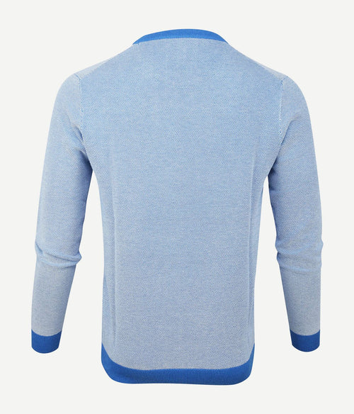 Suitable katoen pullover thomas blauw