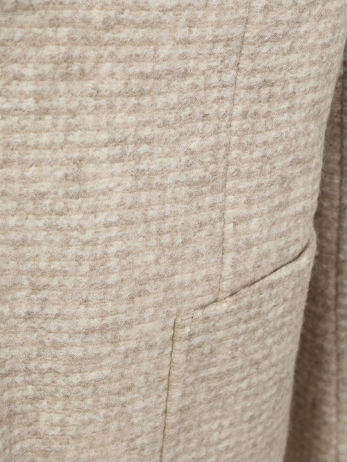 Knitted colbert unlined beige