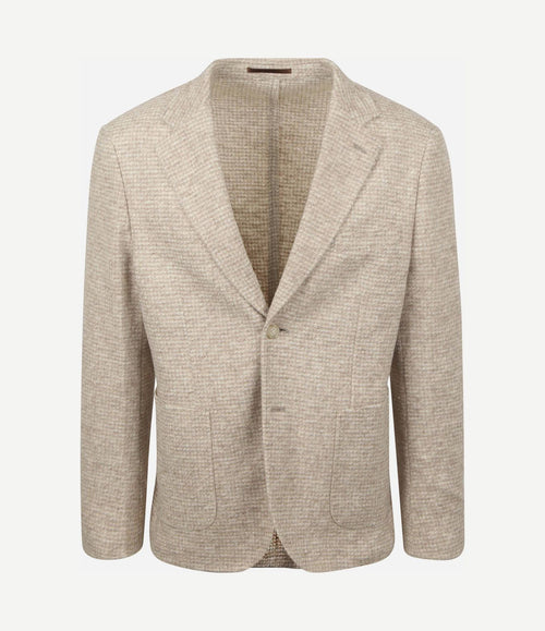 Knitted colbert unlined beige