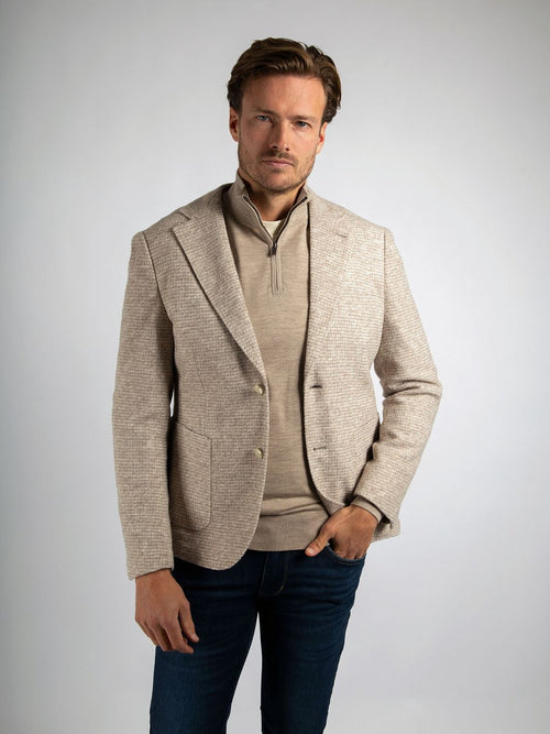 Suitable knitted colbert unlined beige