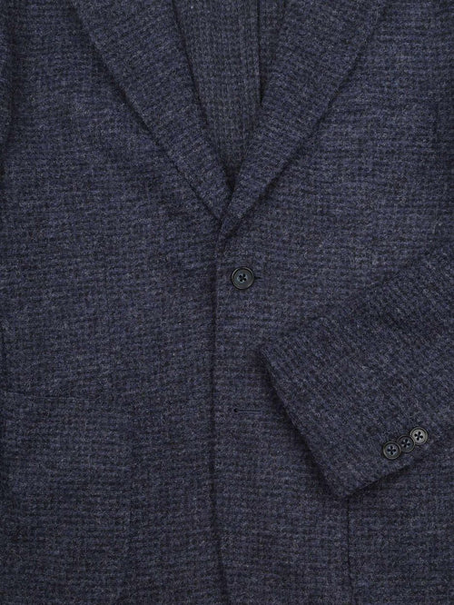 Knitted colbert unlined donkerblauw