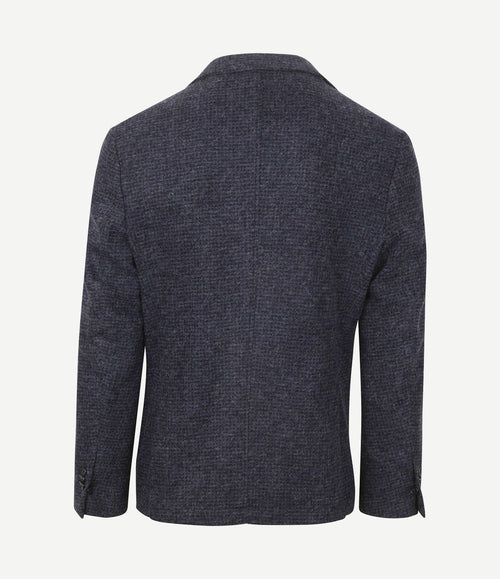 Knitted colbert unlined donkerblauw