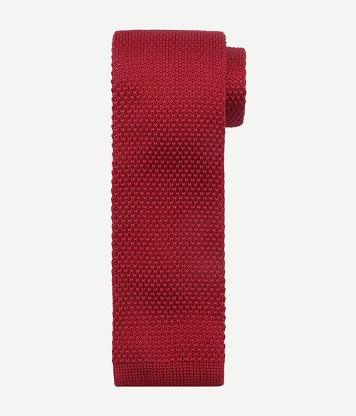 Suitable knitted stropdas rood tk-04