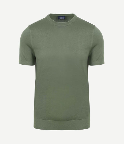 Knitted t-shirt groen