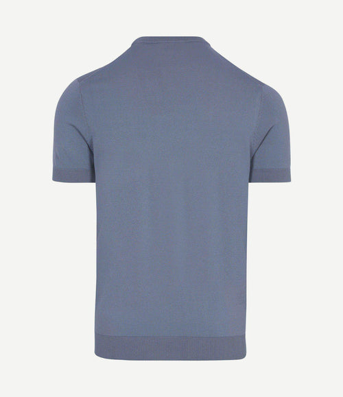 Knitted t-shirt wake steel blue