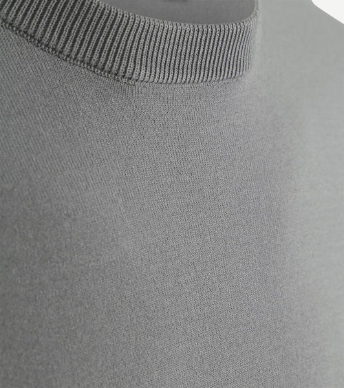 Knitted t-shirt wap grijs