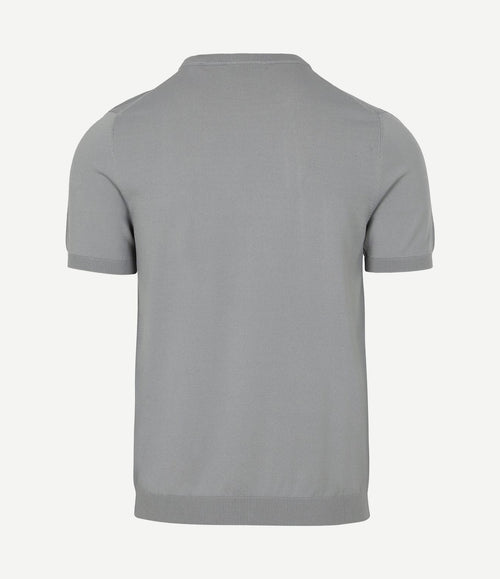 Knitted t-shirt wap grijs