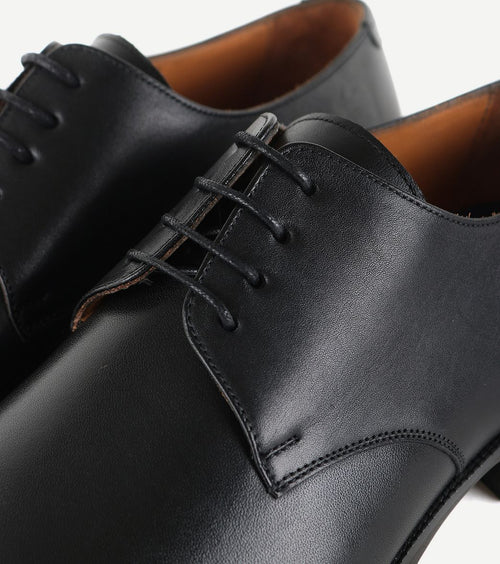 Suitable leren Derby herenschoen zwart